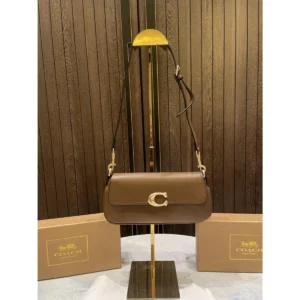 Coach Jet Pure Leather Shoulder Bag