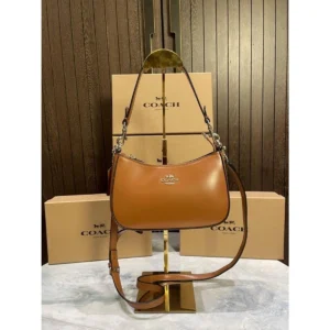 Coach Teri Leather Shoulder Bag